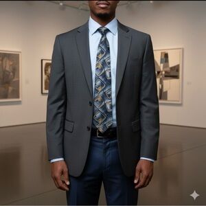 Dimitrius Blue Patterned Tie